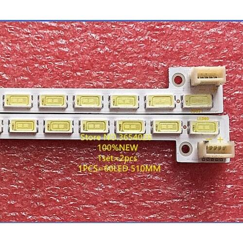 New 2 PCS LED strip 100% working for 74.46P06.001-4-DX1 STA460A92/93 T460HVD01.0 1pcs=60 LEDs 510MM