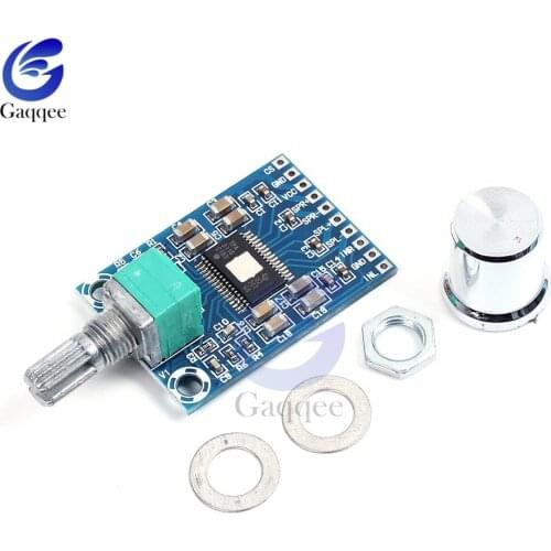 TPA3116 D2 Amplifier Module 2X50W Digital Stereo Audio Amplifier Board DC 12-24V w/ Volume Adjustable Potentiometer