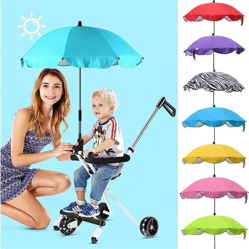 Universal Stroller Umbrella with Clamp Adjustable Multi-purpose Sunshade for Camping Walking Traveling SAL99