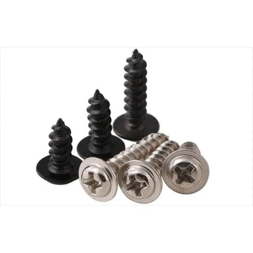 Round head screws self-tapping screws carbon steel with Padded M1.7 M2 M2.3 M2.6 M3 M4 screws PWA screws