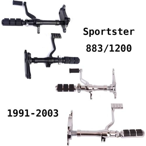 XL883 XL1200 Sportster XL 883R XLH1200C Motorcycle Forward Control Linksges Footrest Footpeg Levers 1991 1992 1993 1994-2003