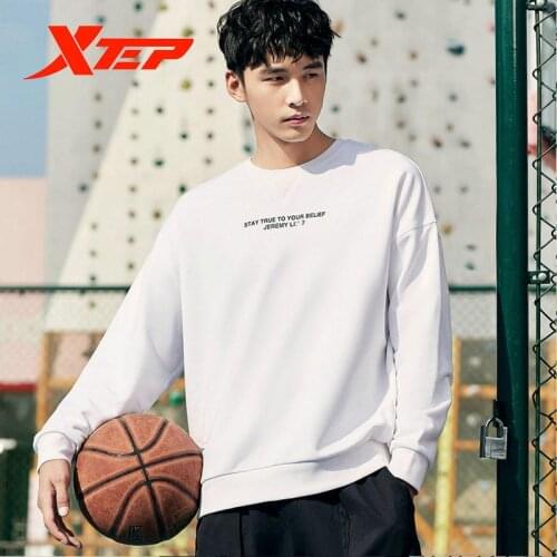 Xtep Jeremy Lin Men Sweater Autumn And Winter New Round Neck Loose Trendy Pullover 880129050137
