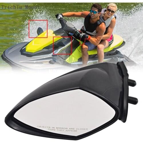 Motorboat Mirror Left Side Rearview Mirrors For Yamaha WaveRunner VX110 VX 110 Deluxe Cruiser Sport EX EXR 05 06 07 08 09