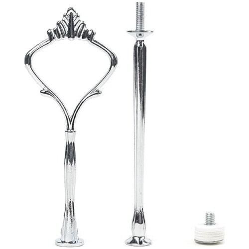 10 Portable Triple Layer Cake Stand Candy Fruit Display Rack Handle Fitting Hardware Rod Plate Stand 5 Colors