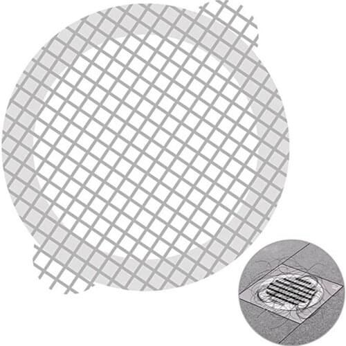 10PCS Round Disposable Shower Drains Hair Catcher Mesh Stickers Bathroom Bathing Shower Hair Stoppers Catchers Accessories