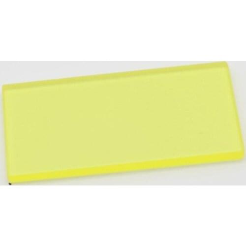Size 42x22x2mm 450nm long bandpass JB450 yellow optical color filter glass