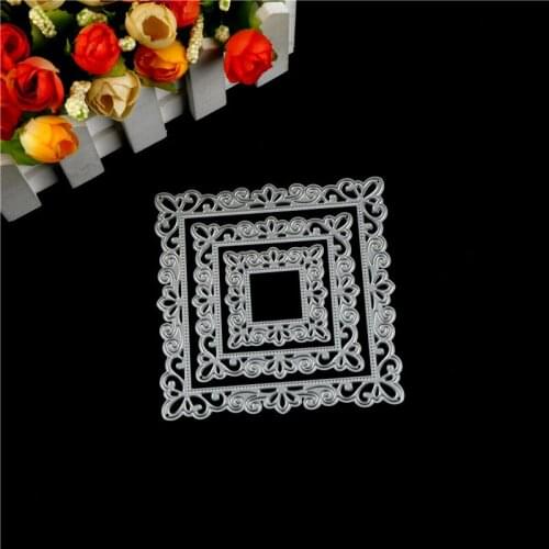 3Pcs Fashion Picture Frame Design Metal Cutting Die For DIY Scrapbooking Album Paper Card