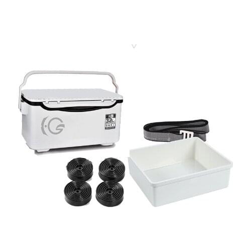 32L multifunctional four-legged lifting platform fishing box, fishing tackle box, incubator for fishing