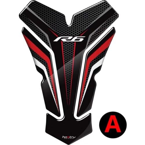 3D Carbon-look Motorcycle Tank Pad Protector Decal Stickers Case for Yamaha YZF600 YZF-R6 R6S Tank