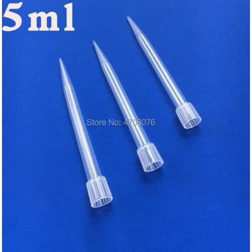 5ml/150pcs PP Pipette Tips Disposable Plastic Micro Tip Polypropylene tube for lab transfer liquid standard