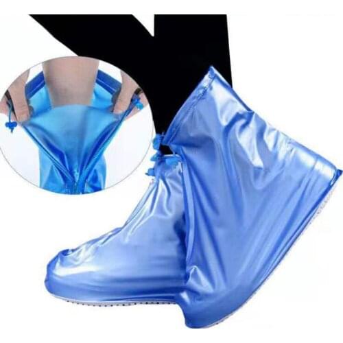 Men Women Shoes Covers for Rain Flats Ankle Boots Cover PVC Reusable Non-slip Cover for Shoes With Internal Waterproof Layer