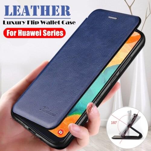 Leather Flip Case for Huawei P40 P30 P20 Pro Mate 30 20 Lite P Smart Plus 2019 Z Honor 10 10i 20 V30 Wallet Cover Coque Fundas
