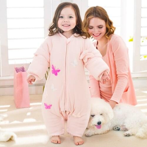 Baby sleeping bag envelop for neonate pure cotton newborn baby infant wrapped cocoon in winter stroller split leg well details