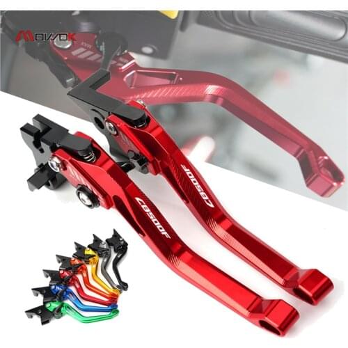 For HONDA CB500F CB 500 F 500f 2013-2020 2019 2017 Motorcycle Accessories Adjustable 3D Rhombus Brake Clutch Levers Handlebar