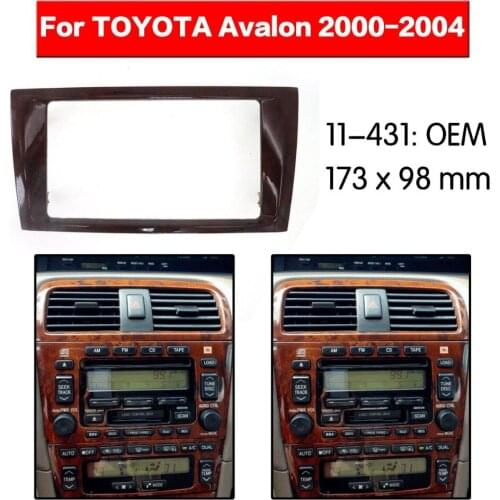 Double Din Fascia For TOYOTA Avalon 2000-2004 Radio DVD Stereo Panel Dash Mounting Installation Trim 11-431