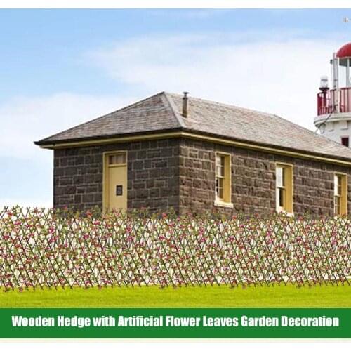 Artificial Garden Trellis Fence Gate Garden Plant Fence Rattan Privacy Screen Backyard Home Decor Greenery Walls Garden Fence