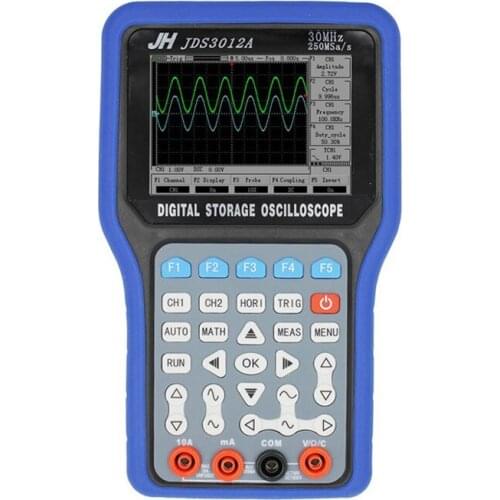 JDS3012A Series Handheld Digital Storage Oscilloscope and Digital Multimeter, 30MHz, Single Channel,250MS/s Sample Rate