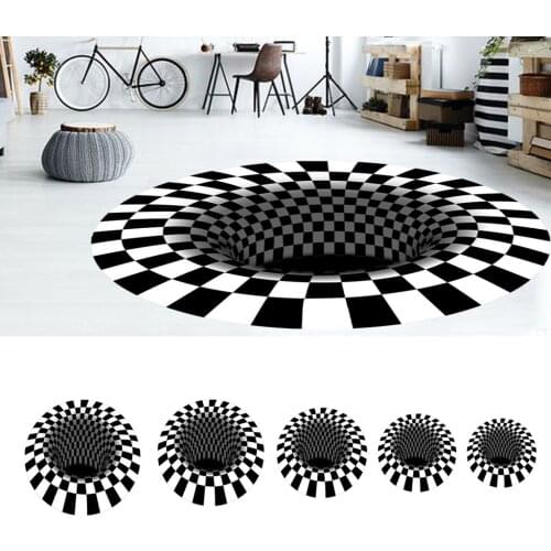 Area Rug 3D Printing Illusion Carpet for Home Living Room Bedroom