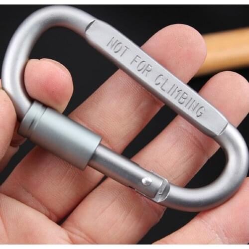 Multifunctional Outdoor Climbing Buckle High Quality Wear-resistant Carabiner Aluminum Alloy Carabiner D-Shaped Hanging Buckle