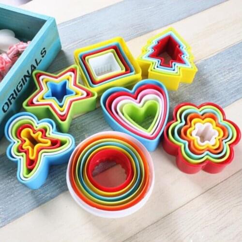 Multi-style plastic Circle Cookie Cutter Fondant Cake Biscuit Cutter Mold Tools Set Decorating For Kitchen