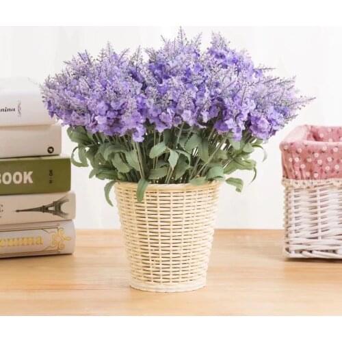 2021 new 10heads provence lavender fake flowers decor home decoration simulation plants potted green plants wedding flowers