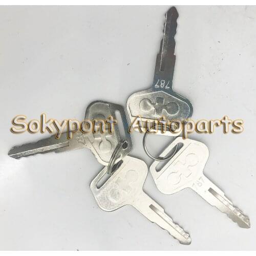 10PCS New 787 Keys For Komatsu Heavy Equipment Excavator Dozer Loader