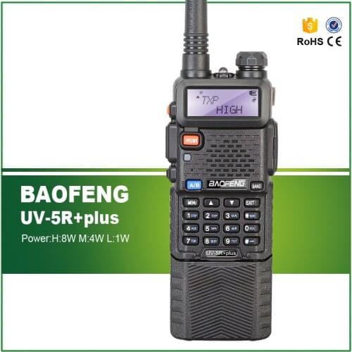 Brand New Original Baofeng Tri-Output 8W/4W/1W Dual Band UV-5R plus with 3800 Long Battery Free Earphone