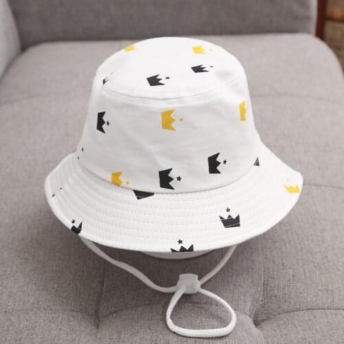 Summer Baby Bucket Hats Outdoor Anti UV Protection Children Beach Caps Foldable Adjustable Kids Fisherman Hat Boy Girl Sun Cap