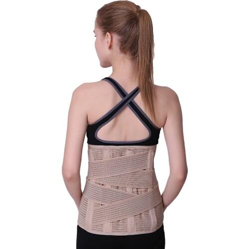 Durable Width 33cm Waist Support Brace Belt Lumbar Lower Waist Double Adjustable Back Belt Pain Relief Health Care Braces