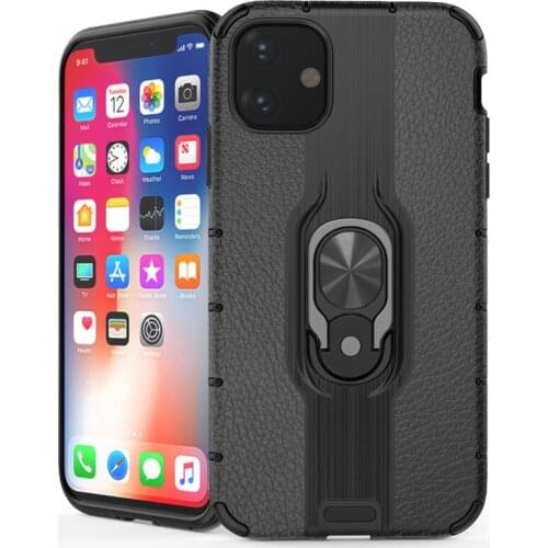 For iPhone 11 Pro Max Case Cover Kickstand Anti-knock Dirt-resistant With FingerRing Adsorption Cover for iPhone 11 Pro Max