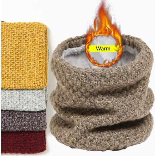 Unisex Knitted Snood Scarf Women Winter Warm Outdoor Sport Face Cover Ring Foulard Female Neck Gaiter Bufanda 2021