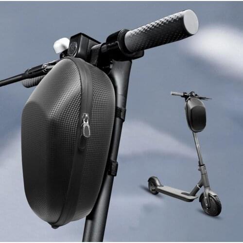 Electric Scooter Handlebar Bag EVA Hanging Front Storage Bag Layered Waterproof Bike Head Pouch For Cycling Scooter Accessories