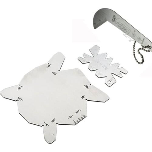 Drill Bits Angle Gauge Dirll Sharpener Tools S/S Inspection Angle Gage Stainless Steel Corner Front Edge Measuring Tool