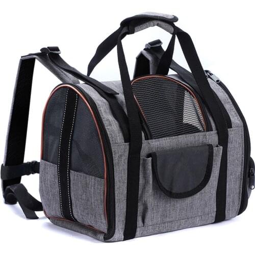 Small Dog Outdoor Pet Bag Breathable Foldable Cat and Dog Carrying Handbag Pet Safety Car Travel Bag Pet Supplies