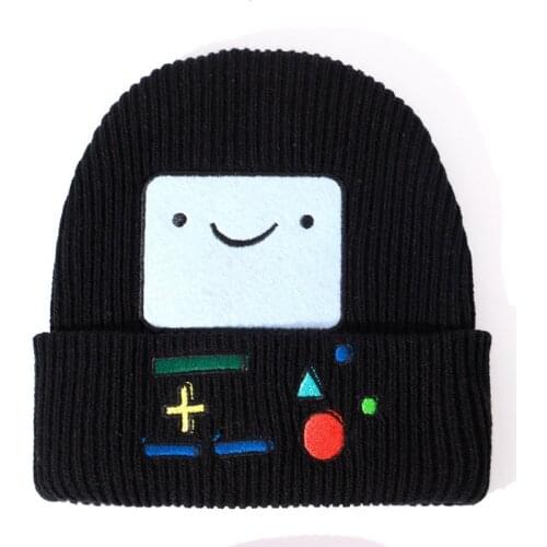 New Adventure Time Hat Beanies Skullies Winter Knitted Hats for Men Women Brand Cap Skull Gorros Bonnet Beanie Unisex Caps