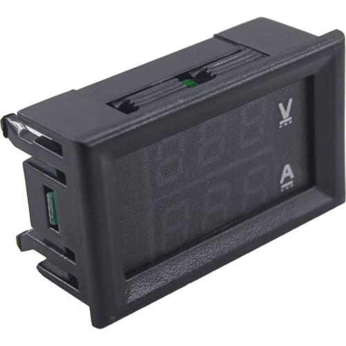 100 V 10A Voltmeter Ammeter Blue + Red LED Digital Voltmeter Gauge Amp Dual Voltage Current for Home Tool Use