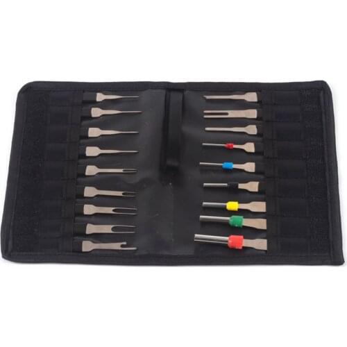 18PCS Car Wire Terminal Removal Tool Wiring Connector Pin Extractor Puller Tools Auto Tire Repair Tools With Bag