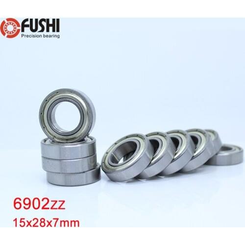 6902ZZ Bearing ABEC-1 (10PCS) 15x28x7 mm Thin Section 6902 ZZ Ball Bearings 6902Z 61902 Z