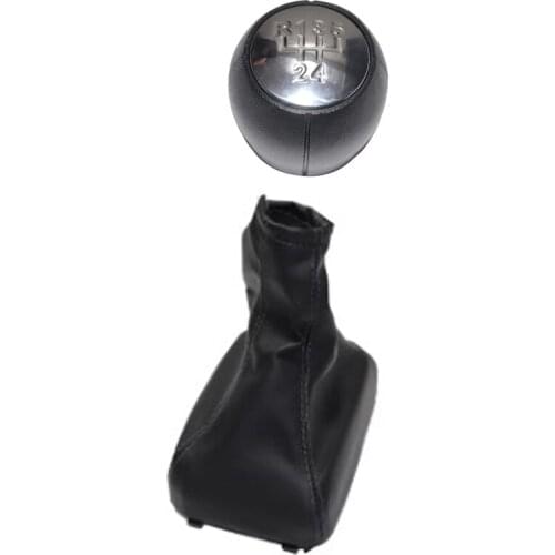 Chrome & Leather Car Shift Gear Knob Lever Gaitor Boot Cover For Vauxhall OPEL Astra F 1991 1992 1993 1994 1995 1996 1997 1998