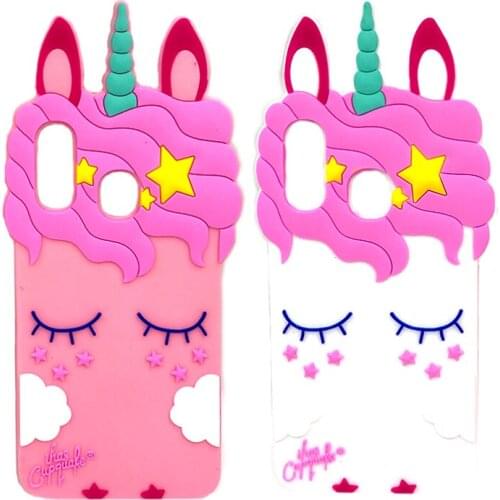 Cute 3D Unicorn Phone Case For Samsung A50 A40 J3 J5 J7 2016 2017 Pro J4 J6 Plus A7 2018 Grand Prime Soft Silicone Back Cover