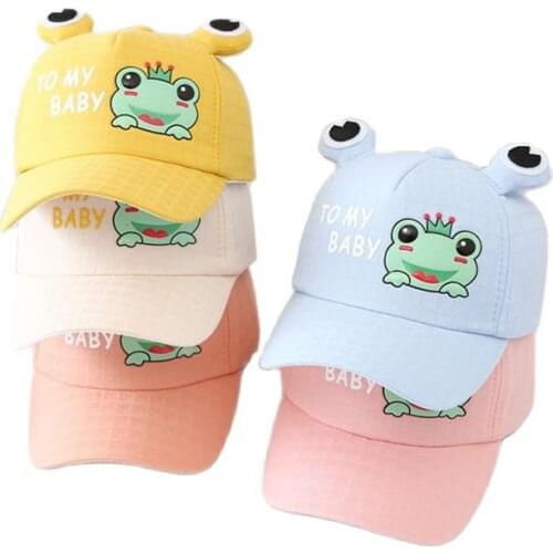 Doitbest 2021 Children Baseball Cap summer Hip Hop Frog eyes Cartoon kids sun Hats Boys Girls Caps child snapback Hat gorras