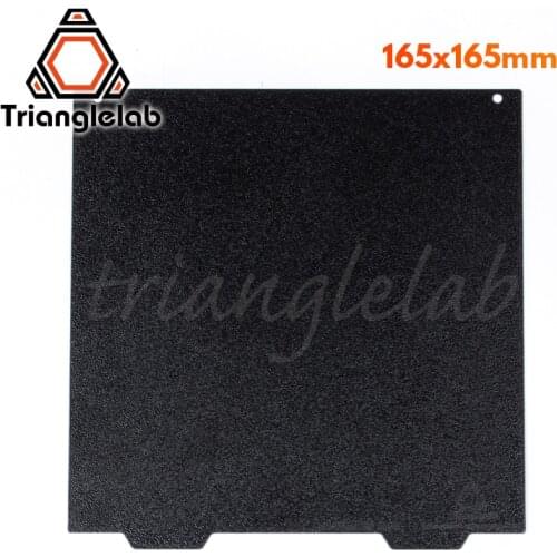 Trianglelab 165 x 165 Double Sided Textured PEI Spring Steel Sheet Powder Coated PEI Build Plate For Creality Ender etc