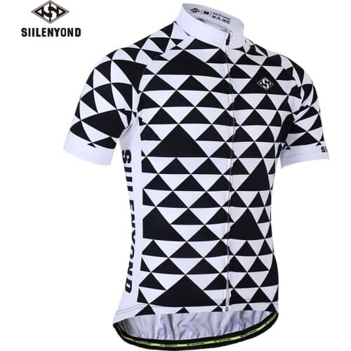 SIILENYOND Men summer short sleeve cycling top quick drying and breathable cycling equipment