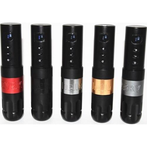 New Wireless Tattoo Battery Pen Rotary Machine Gun Swiss Motor Digital Display Permanent Makeup Pen Needle Cartridges