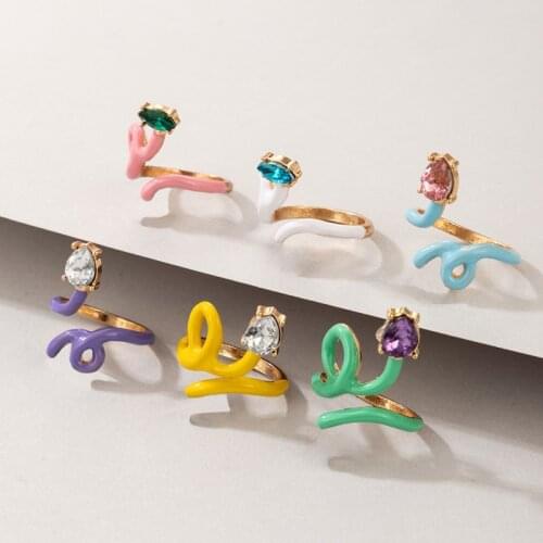 New Arrival Metal Animal Rings Womens Vintage Wedding Bands Multicolor Marca Dragons Serpentine Alloy Rings Jewelry for Girls