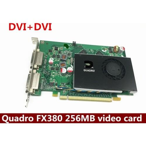 Original graphics card Quadro FX380 256MB PCI-E Medical Double DVI Interface Professional video card