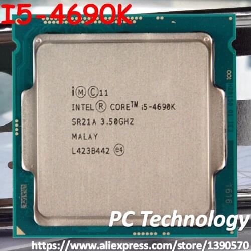 Original Intel Core I5-4690K SR21A CPU 3.50GHz 6M 84W LGA1150 Quad-core Desktop I5 4690K processor Free shipping