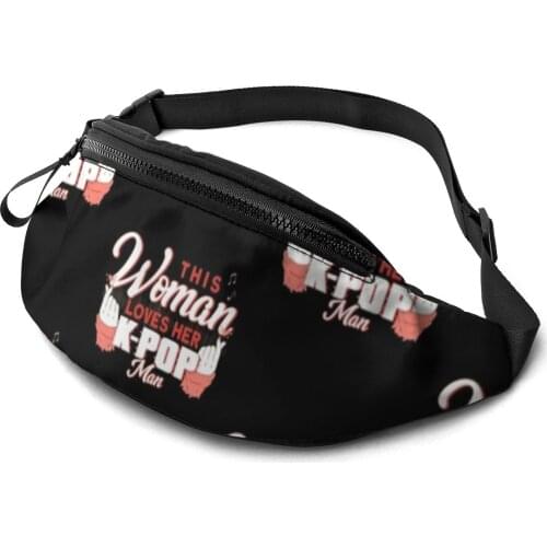 K Pop Waist Bag Polyester Picture Waist Pack Female Work Bag