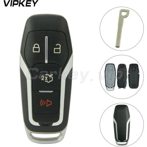 Remotekey M3N-A2C31243800 smart key case 4 button 164-R8109 for Ford Edge Explorer Fusion 2015 2016 2017 car remote Key shell