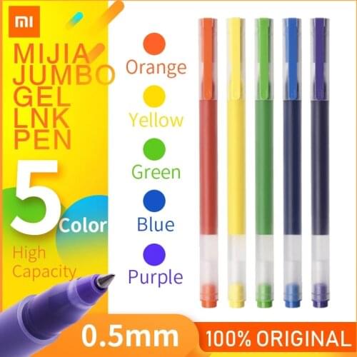 Xiaomi Pen Mijia Pen Mi Sign Pens With 0.5mm Swiss Refill 143mm Rolling Roller Blue Ink Mihome Signing Ballpoint Pens For School